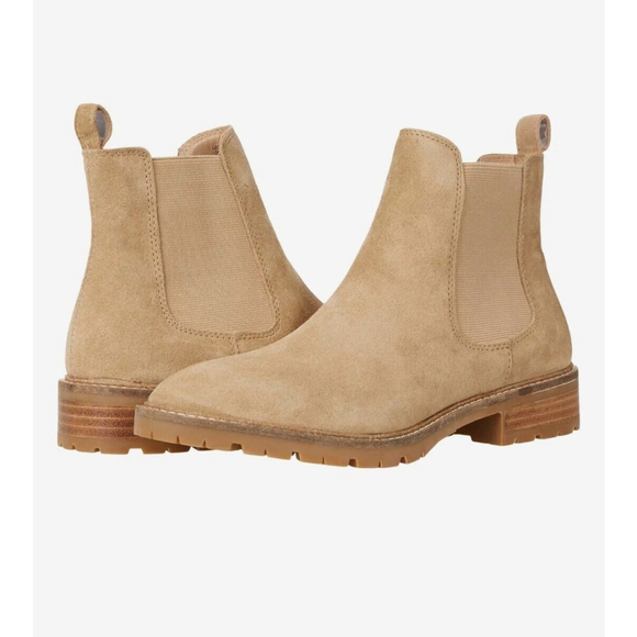 Steve Madden Shoes - Steve Madden Leopold Chelsea Tan Suede Boots Size 5.5 Neutral Earthy Minimalist